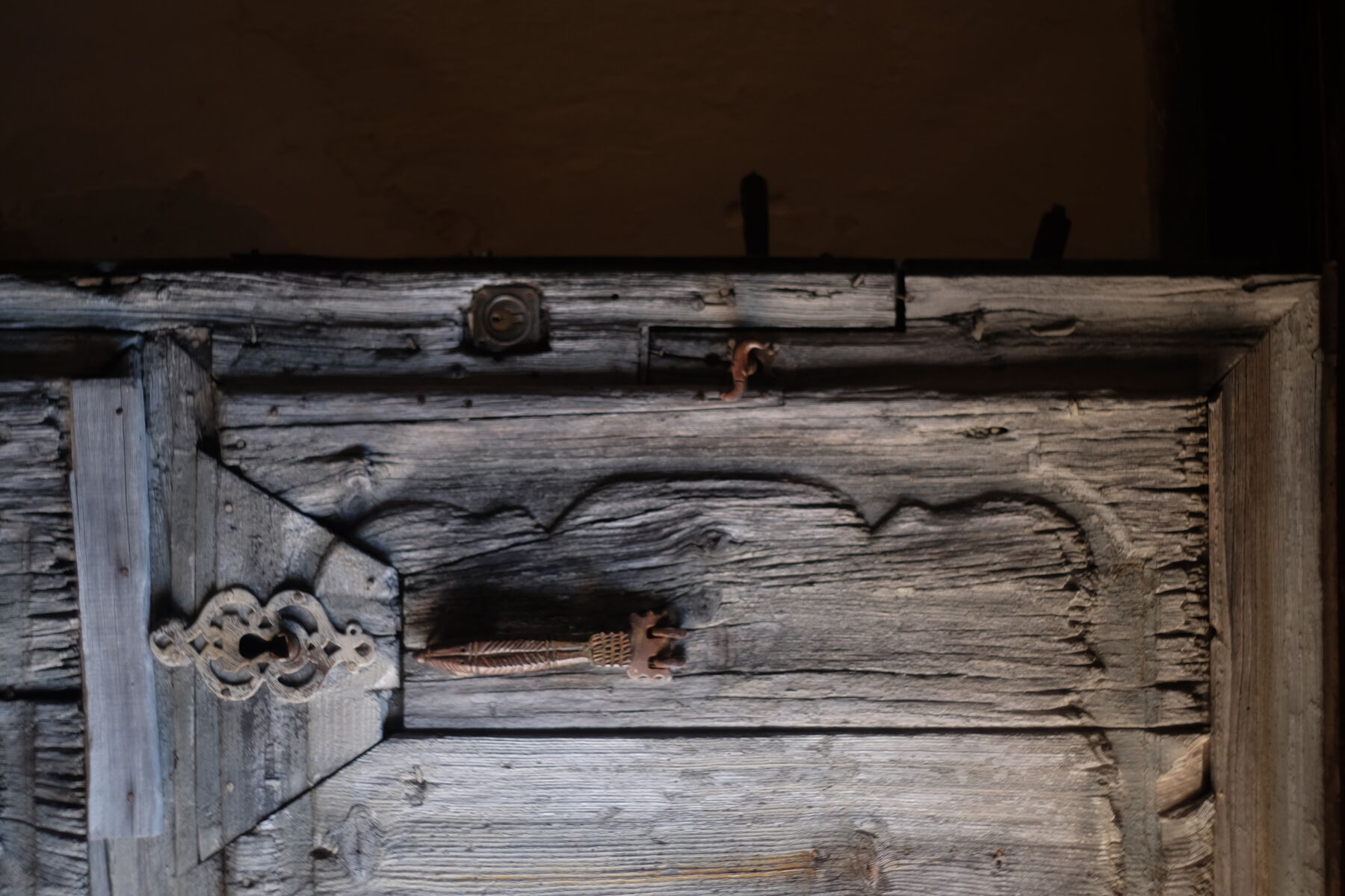 El picaporte de una casa vieja